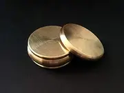 MOMOMAGE Buddha Okito Box (Half Dollar, Brass) Magic Tricks Close up Magic Coin Appear Penetrate Magic Mystery Box Magic Gimmick Props