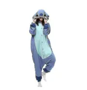 Regenboghorn Monster Stitch Costume Pajama Onesie Kigurumi Jumpsuit Nightwear Animal Hoodie blue XL