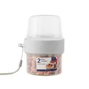 Large Double Salad Container, Yogurt Cup Sealer, Storage Seal, Double Container with Lanyard (150ml + 150ml)