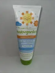 Babyganics SPF 50 Mineral Sunscreen Lotion, UVA UVB Protection 8oz Exp 12/25