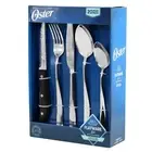 Oster Stonington 20 Piece Flatware Set with Steak Knives in Polished Stainless S