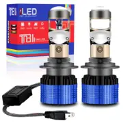 H4 H7 H11 Mini Compact LED Projector Lens Headlight Bulbs Low Beam 100W 6000K (for: Mini)