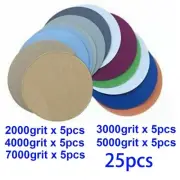 3000 Sandpapers 7000Grit Sandpaper Sanding Discs Silicon carbide 25pcs