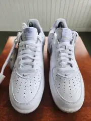 Size 12 - Nike Air Force 1 Low Color of the Month - White Silver