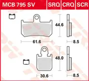 TRW Lucas Racing rubber MCB795CRQ