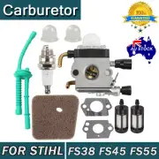 Carburetor Fuel Oil filter Kits For STIHL FS38 FS45 FS55 ZAMA String Trimmer AU