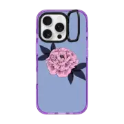 iPhone 16 Pro Impact Ring Stand Case MagSafe Compatible Peony (Pink)