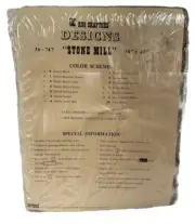 Vintage Rug Crafters Yarn Tufting Canvas Pattern 30"x40" Stone Mill Latch Hook