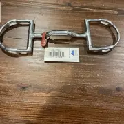 Myler Bits Myler SS 3 3/4 Dee w/Hook Forward Tilt Port Barrel Copper Inlays 5”