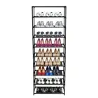 Adjustable Shoe Rack Organizer Storage Shoe Shelves 10 Tier 50 Pair FreeStanding