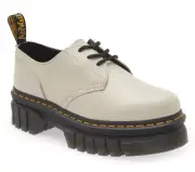 Dr. Martens Womens Audrick 3-Eye Leather Platform Shoes Cobblestone Grey US 10