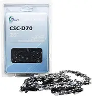 [UpStart Components] 4-Pack 20" Full Chisel Saw Chain for Echo CS-590 Timberwolf Chainsaws - (20 inch, 3/8" Pitch, 0.050" Gauge, 70 Drive Links, CSC-D70)