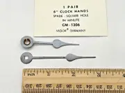 NOS VIGOR CM-1312 Spade Replacement Clock Hands, Square Hole. For 12" Clock Dial