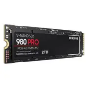 Samsung 980 Pro 2TB Gen4 NVMe SSD 7000MB/s 5100MB/s R/W 1000K/1000K IOPS [MZ-V8P2T0BW]