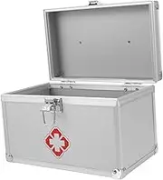 First Aid Box Round Corner Edges Large Capacity Medicine Storage for Home School Outdoor