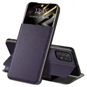 For Samsung Galaxy A52 4G/5G/A52s 5G View Window Drop-proof Leather Phone Case with Card Holder Stand