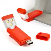 SMARTFLARE SwivelClip LED Flash Light Torch Magnetic with Clip USB Recharge
