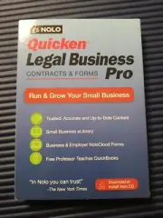 NEW NOLO Quicken Legal Business Pro Contracts & Forms C