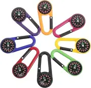 ibasenice Lightweight Carabiner Compass Mini Compass Buckle Versatile Outdoor Tool for Camping Hiking