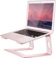 Portable Aluminum Laptop Stand for Mac 10-15.6" Notebook Rose Gold