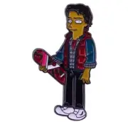 Back to the Future Enamel Pin - MARTY MCFLY IN THE SIMPSONS STYLE - FREE AU POST