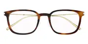 Saint Laurent SL 632/J Asian Fit 002 Men's Glasses Tortoiseshell Size 53 - Private Health Rebate - Blue Light Block Available