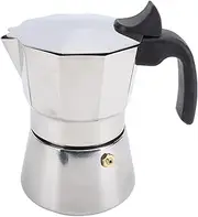 Topyond Induction Mocha Pot, Stove top Coffee Maker, Mocha Pot for Home,Coffee Shop Use, Stainless Steel Octagonal Extraction Kettle with Classic Design,for kitchen,Camping (150ML)