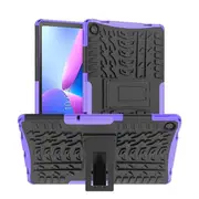 For Lenovo Tab M10 Plus 10.6 3rd Gen TB125FU Shockproof Heavy Duty Stand Case Cover (Purple)