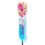 Synthetic Hair Mannequin Head Hairdresser Practice Cosmetology Manikin Doll AU