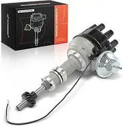 A-Premium Ignition Distributor Compatible with Ford F-100, F-250, F-350, Mustang, Country Sedan, Custom, Fairlane, Ranchero, Falcon & Lincoln Continental, Mark III & Mercury Colony Park, Comet, Cougar