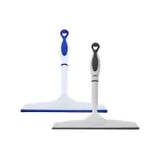 Superio 10" Window Rubber Squeegee with Hanging Loop, 2 pack Blue and Grey