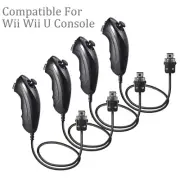 4PC Wii Nunchuck Joystick Remote For Nintendo nunchucks For Nintendo Wii / Wii U