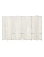 [Artiss] 8 Panel Room Divider Screen 326x170cm in Woven White