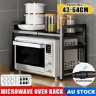 Expandable Metal Oven Microwave Shelf Kitchen Organiser Storage Rack Holder Set