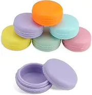 Small Cosmetic Sample Container, 6Pcs Leakproof Travel Bottles, Clear Plastic Makeup Jars, Refillable Empty Sample Containers