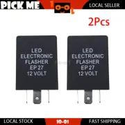 2 x 5Pin 12V EP27 LED Electronic Flasher Relay For Mazda B2500 1998 1999 2000
