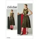 VOGUE SEWING PATTERN 1566 MISSES 6-14 ZANDRA RHODES SLEEVELESS FLARED DRESS