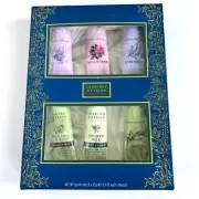 Crabtree & Evelyn Hand Therapy Six Lotion Set .9 oz Each Lily Iris Lavender Rose