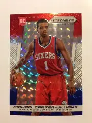 Michael Carter Williams Red White Blue Mosaic Refractor 2013-14 Panini Prizm NBA