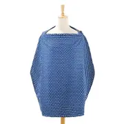 The Peanutshell 92cm Cotton Nursing Feeding Cover Privacy Shawl Cloth NVY Dot