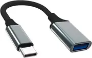Accessonico USB C Male to USB A Female, USB Type A to Type C Adapter Flash Drive to USB-C Adapter Replacement for iPhone 16 15, iPad, MacBook