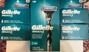 Gillette Mach3 Men's Razor And Refills Plus 4 X4 Cartridges See Pictures