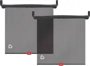 Shade Window Auto Brica with Heat Alert, Helps Block UVA/UVB Rays, 2 Pack, Black