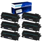 6PK Toner Cartridge CF280A 80A Compatible For HP LaserJet Pro 400 M401dn M401dw