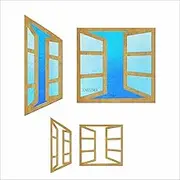 Square Windows Metal Cutting Dies for Card Making, Paper Embossing Die-Cuts Kit Storage Pockets Supplies, Scrapbooking Stencils