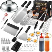 43pcs BBQ Grill Tool Set, Stainless Steel Griddle Accessories Kit, Flat Top