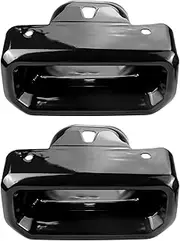 2PCS Exhaust Tips Bezels Set Compatible with Chevy Silverado/GMC Sierra 2019 2020 2021 2022 2023 2024 Exhaust Tips Black RH/LH Exhaust Tips Bezels Replace 2253506 84434641 84434642