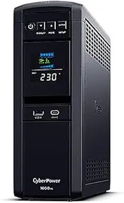 CyberPower Systems PFC Sinewave Series 1600VA / 1000W Tower UPS (CP1600EPFCLCD)