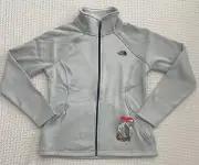 The North Face $99 Women Agave Fleece Jacket Fleece Full Zip Warm- Ice Gray -XS