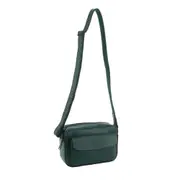 Milleni Women's Multi Zip Leather Shoulder Crossbody Bag 22x14cm Zikron